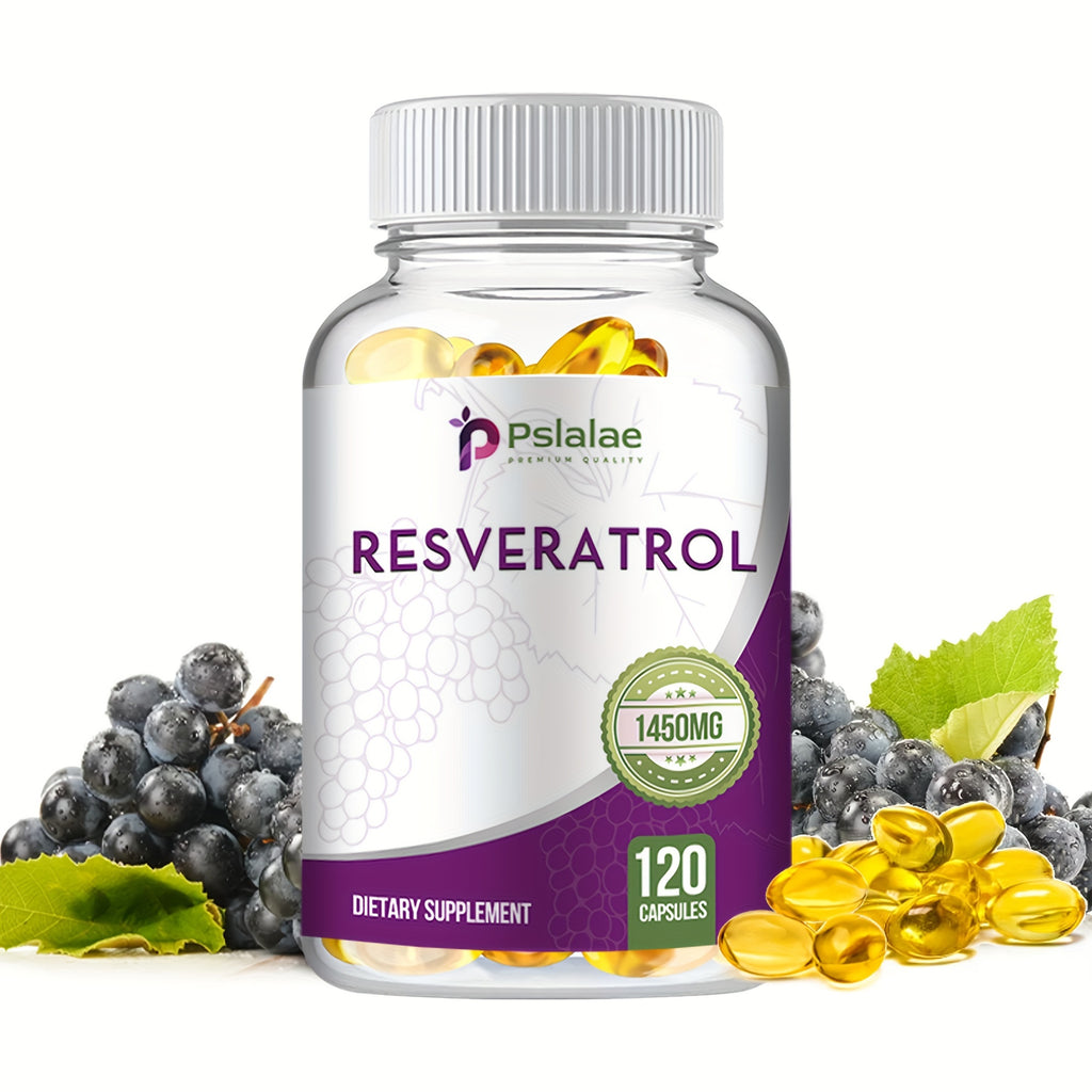 Trans Resveratrol - With Vitamin C, Green Tea, Grape Seeds - Anti-Aging, Antioxidants, For Immune Support - 120pcs