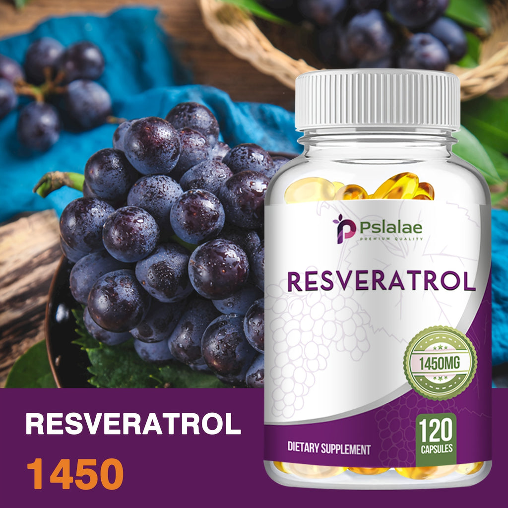 Trans Resveratrol - With Vitamin C, Green Tea, Grape Seeds - Anti-Aging, Antioxidants, For Immune Support - 120pcs