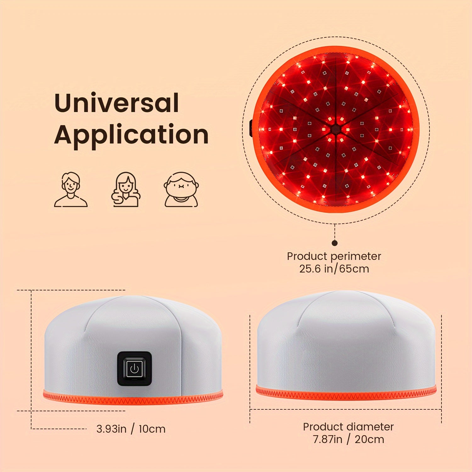 Red Light Therapy Cap 102 LEDs - Hair Growth & Pain Relief Device