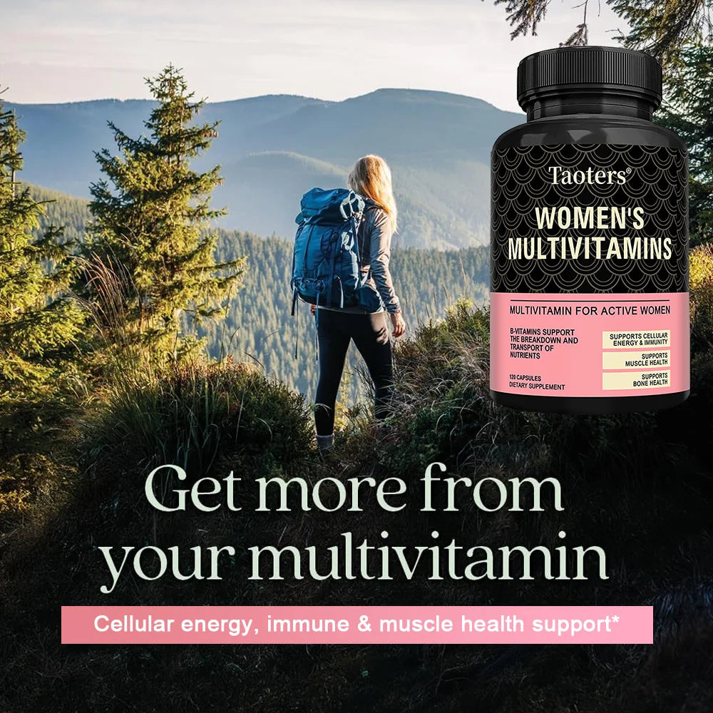 Multivitamin for Women-with Vitamin B12,A,D,C,Zinc,Magnesium & More for Complete Daily Support,Bioavailable Vitamins for Women