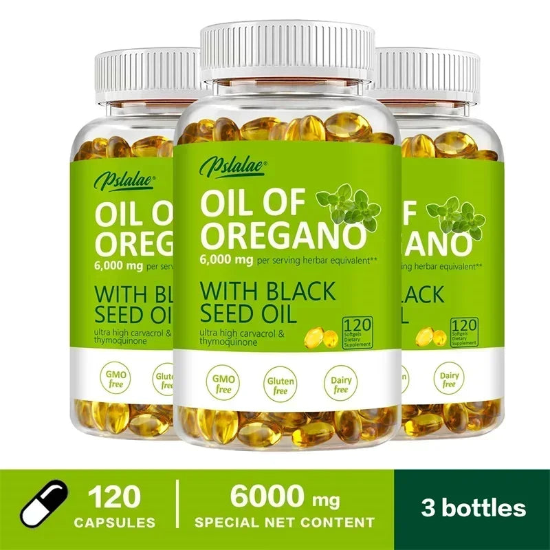 Oregano Oil - Immune and Antioxidant Support Supplement To Help Sustain Overall Well-Being, Healthy Intestinal Flora