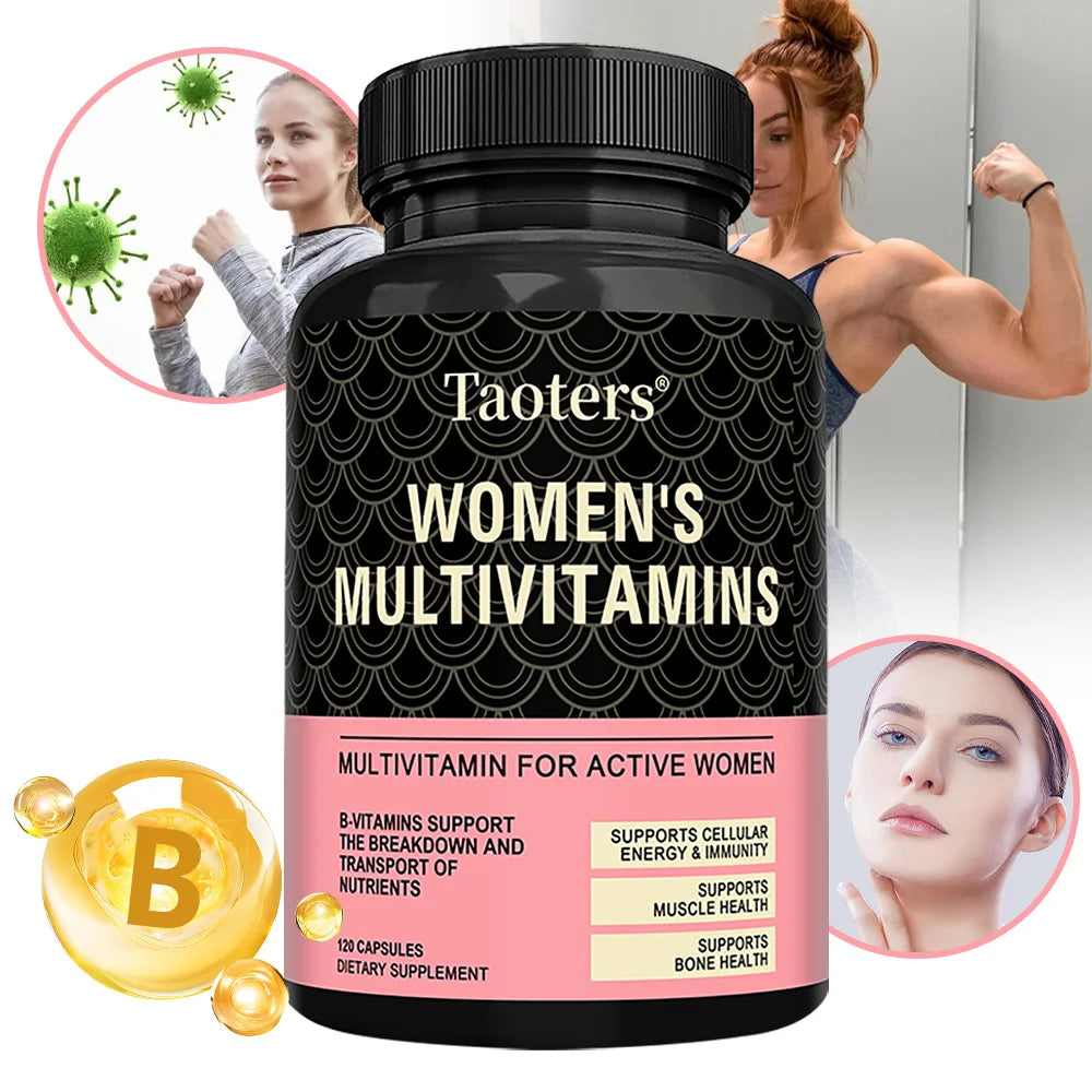 Multivitamin for Women-with Vitamin B12,A,D,C,Zinc,Magnesium & More for Complete Daily Support,Bioavailable Vitamins for Women