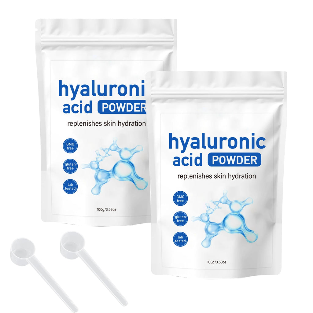 100g Hyaluronic Acid Mask Powder & Spoon Hydrating Smoothing Brighten Nourish Reduced Wrinkles Repairing Skin Barrier Face Mask