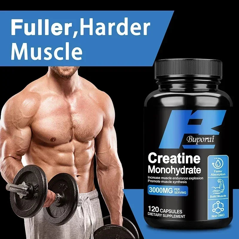 Creatine Monohydrate - Enhance Muscle Strength, Promote Muscle Recovery and Growth, and Improve Athletic Performance