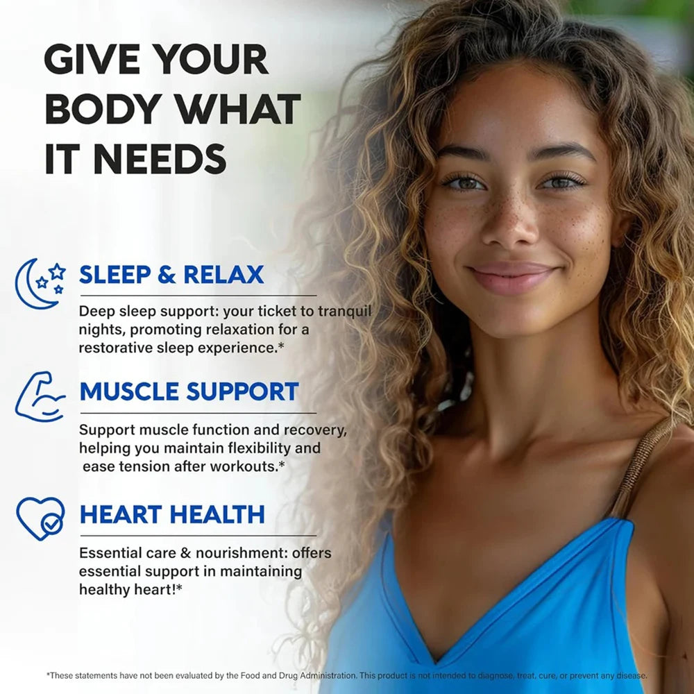 Magnesium Complex 1000mg 8 Elemental Magnesium Supplement with Glycinate Citrate Oxide Aspartate Orotate Malate Taurate High Abs