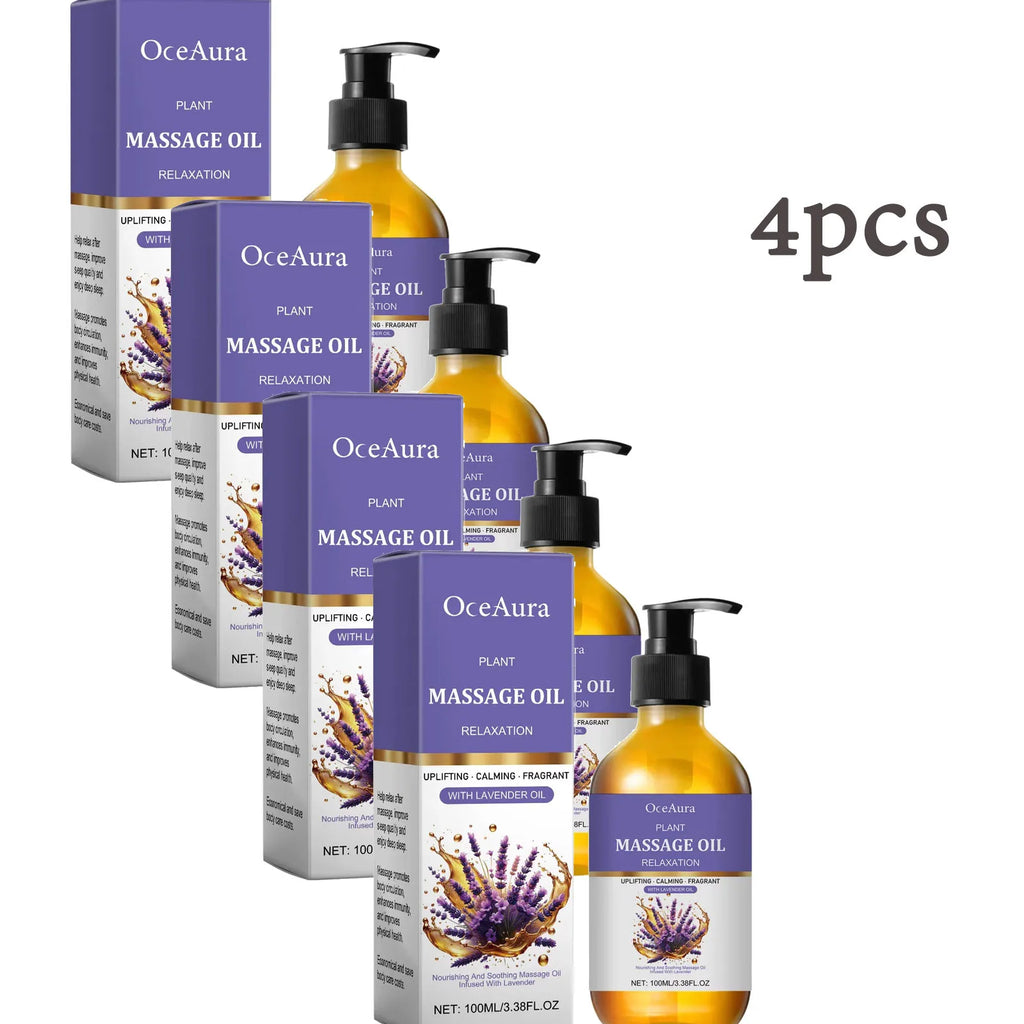 Lavender Essential Oil Relief Stress Improve Sleep Spa Moisturizing Comfortable Calming Nourishing Body Relaxing Massage Essence