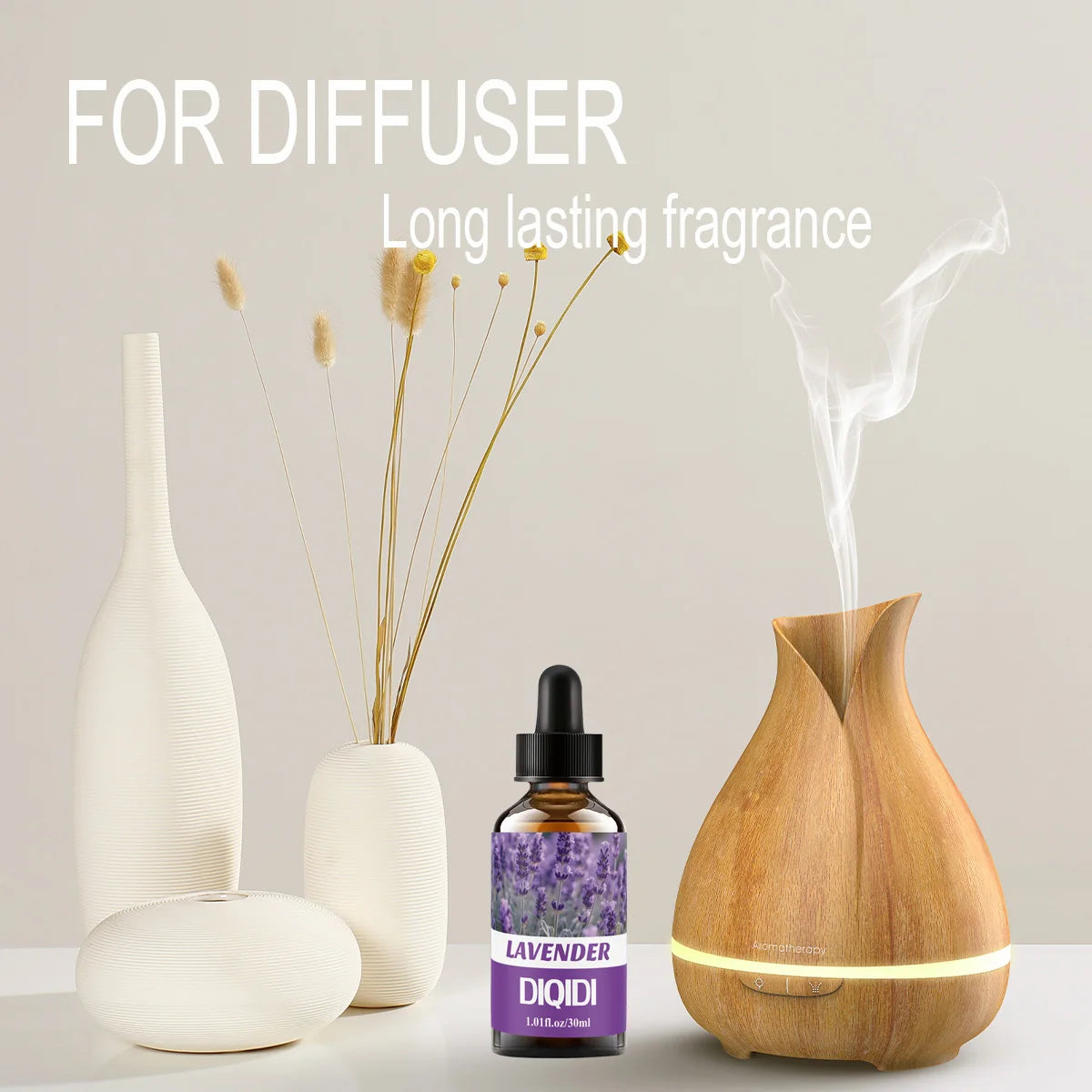 Lavender essential oil, moisturizing and fragrance essential oil. Plant essential oils, aromatherapy rattans, candles, aroma