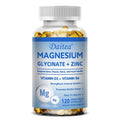Magnesium Glycinate 500mg Capsules High Absorption with Zinc,Vitamin D3 B6 Supports Bone, Muscle, Nerve, and Heart Health
