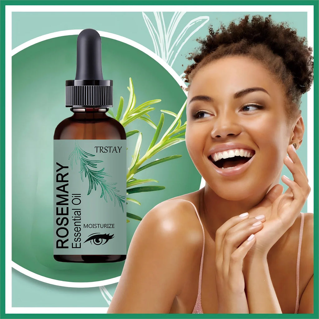 Rosemary Essential Oil - Pure Rosemary Oil for Hair Skin and Nails Rosemary Essential Oil for Humidifier and Rosemary Hair