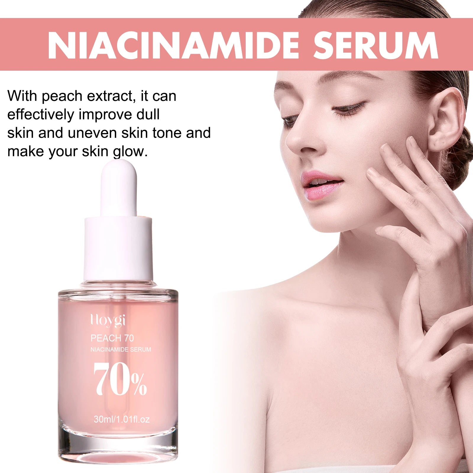 Niacinamide Facial Serum - Fade Melanin, Brighten Skin & Shrink Pores, Dark Spot Remover 150ml
