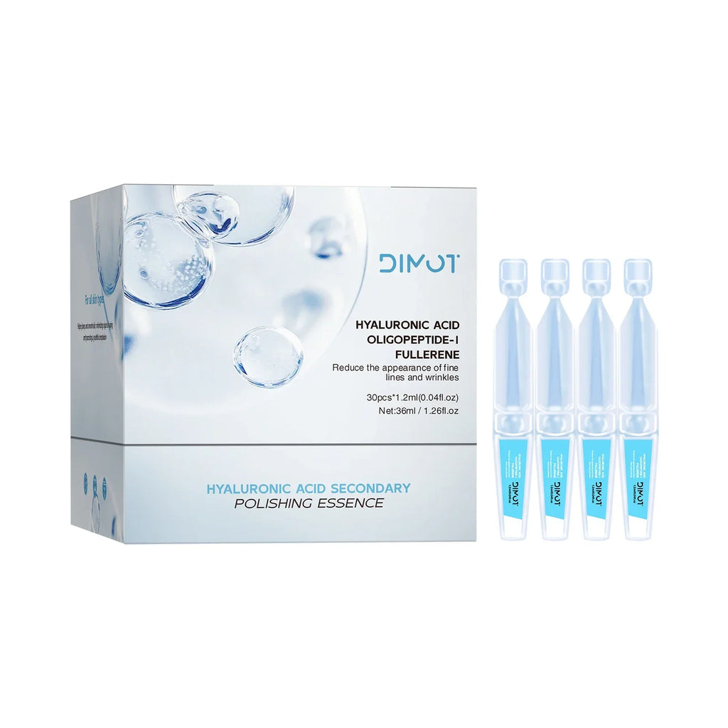 30 Bottles 3% Hyaluronic Acid Serum - Anti-aging, deep nourishment, PFC, collagen. Face slimming, whitening, lifting & firming.