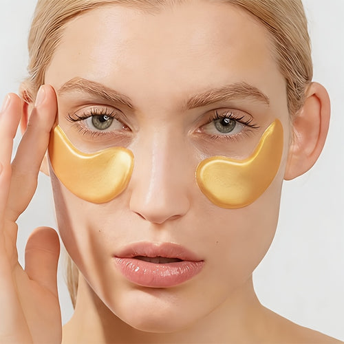 Collagen Under Eye Patches 30 Pairs - Hydrating Crystal Mask with Aloe Vera, Vitamin E & Green Tea